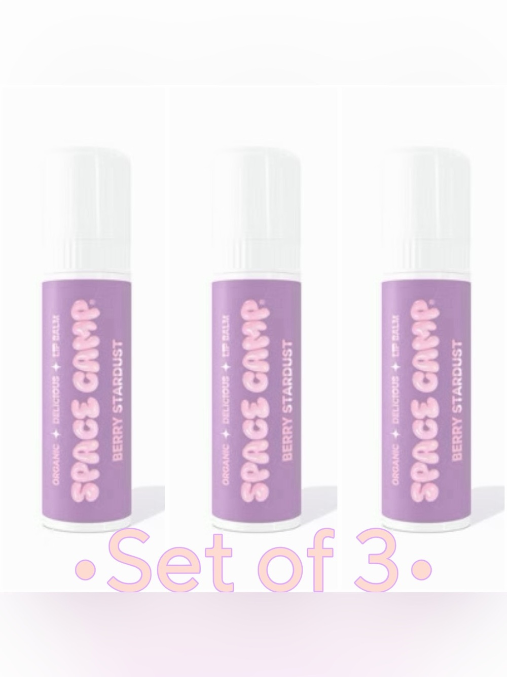 Space Camp Wellness •Berry Stardust• Lip Balm {Set of 3}